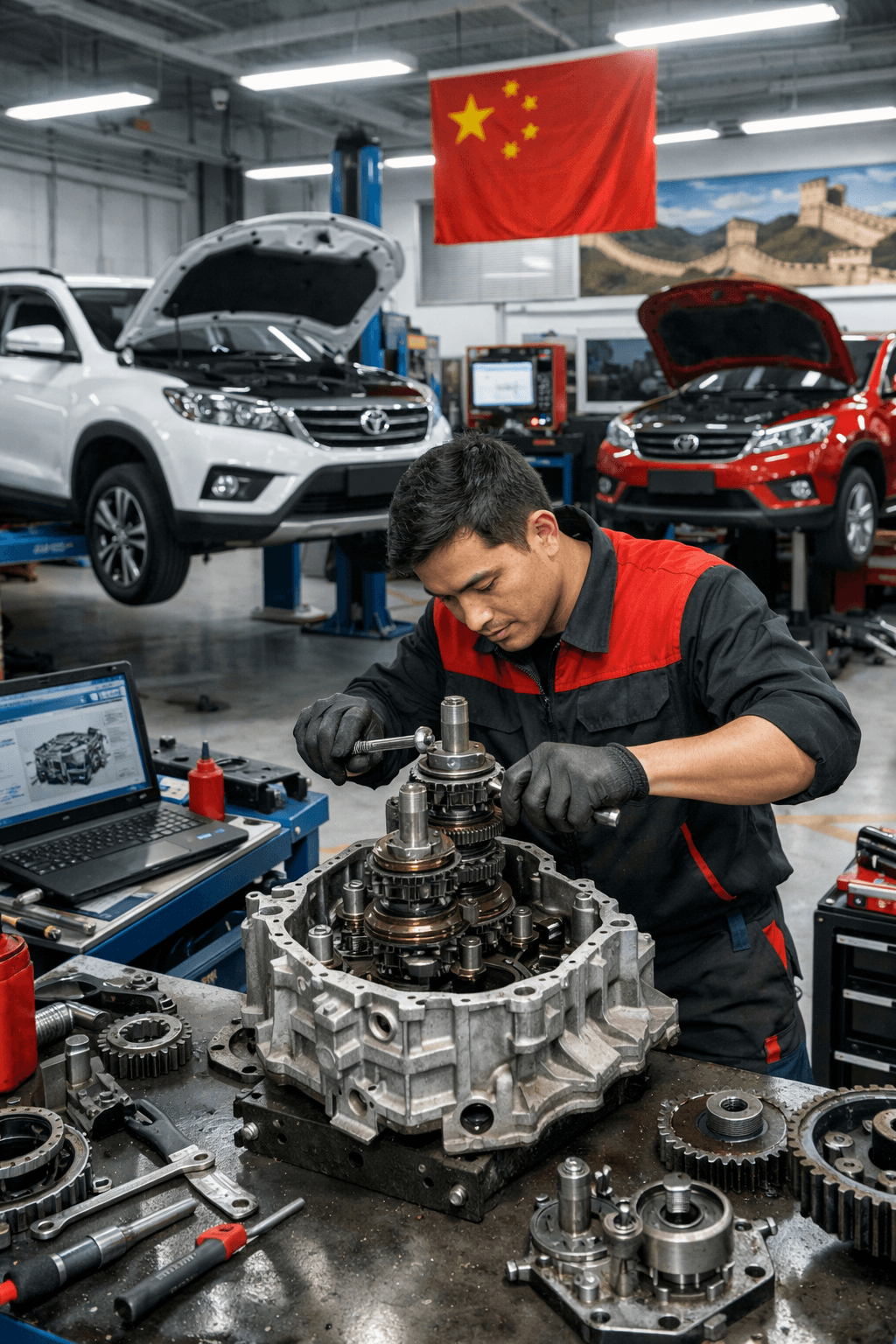 إصلاح جيربوكس السيارات الصينية